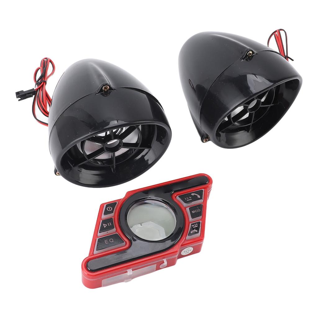 Motorcycle Bluetooth Speaker Anti Theft Alarm Handsfree Call Voice Navigation Waterproof Stereo Speaker System