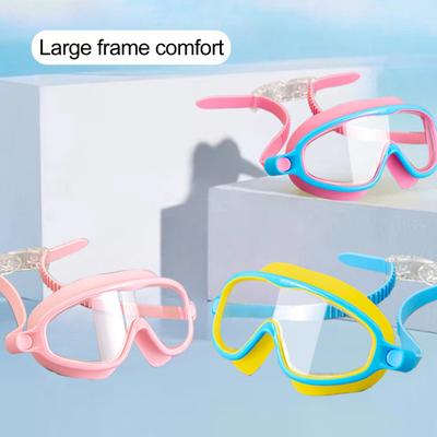 Kids Swim Goggles Anti-Fog UV Protection Leak-Proof Pool Swimming Goggles with Nose Clip Earplugs for Boys Girls Youth Toddler 3-15 Years