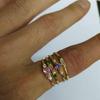 4 Pieces / Set Of Fashion Women's Rings Alloy Ring Diamond Jewelry