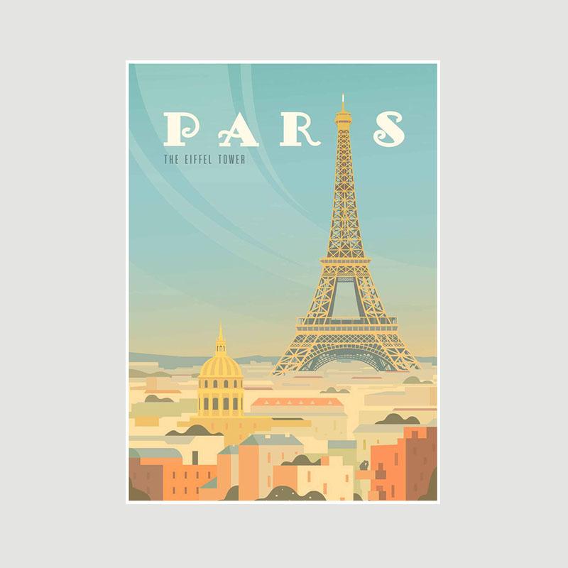 

Винтажный знаменитый городской пейзаж с путешествиями Плакат Марокко Исландия Мексика Белые бумажные постеры Настенный декор Гостиная Офисное украшение Фреска 42x30cm