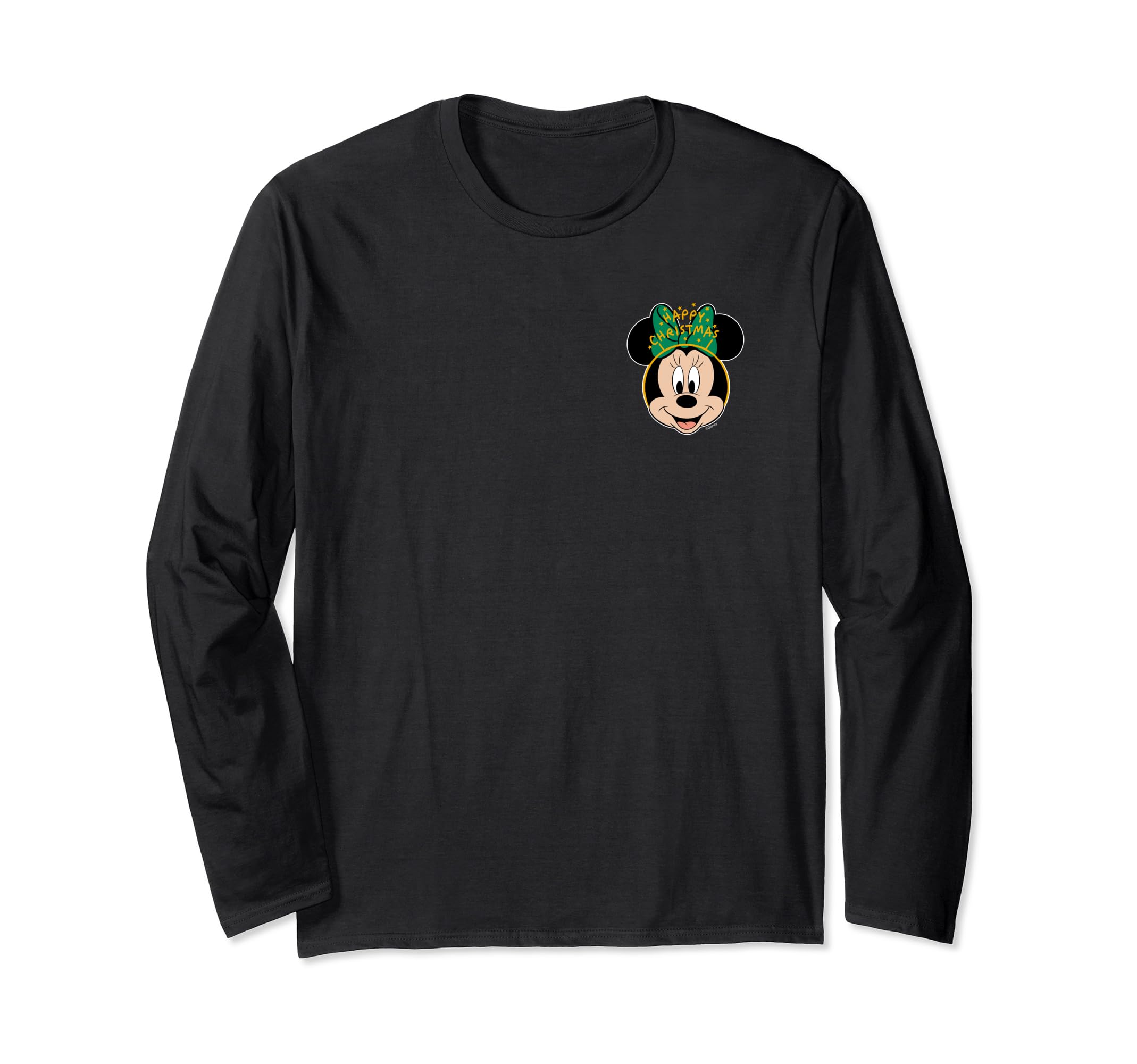 

Disney Minnie Mouse Happy Christmas Headband Corner Art Long Sleeve T-Shirt чёрный