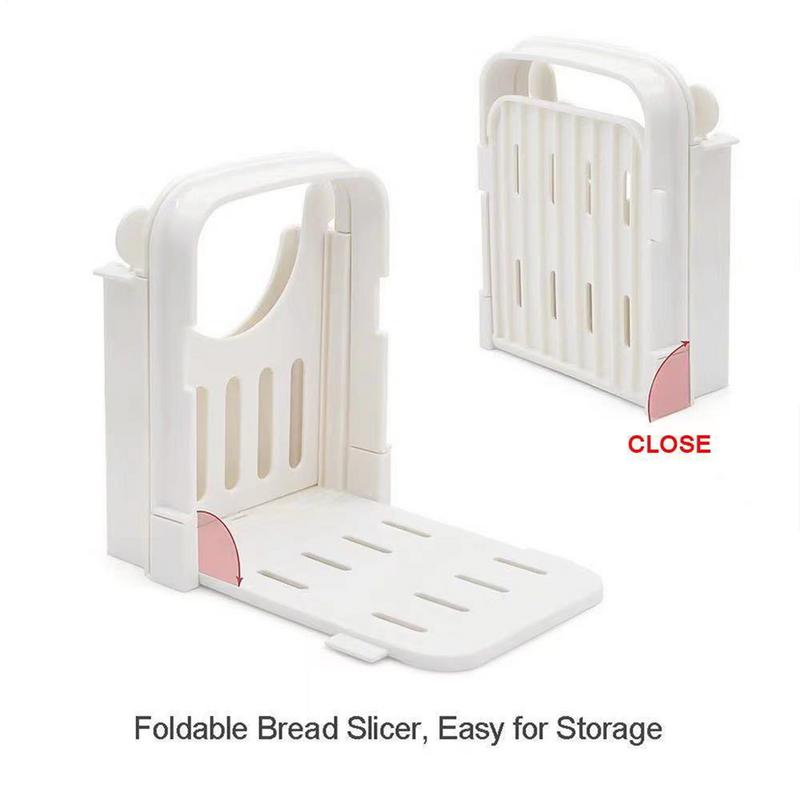 Loaf Bread Slicer Foldable Sandwich Bread Slicer Multipurpose Anti-Slip Manual Machine Slicing Tool For Toast Bagels Sandwiches