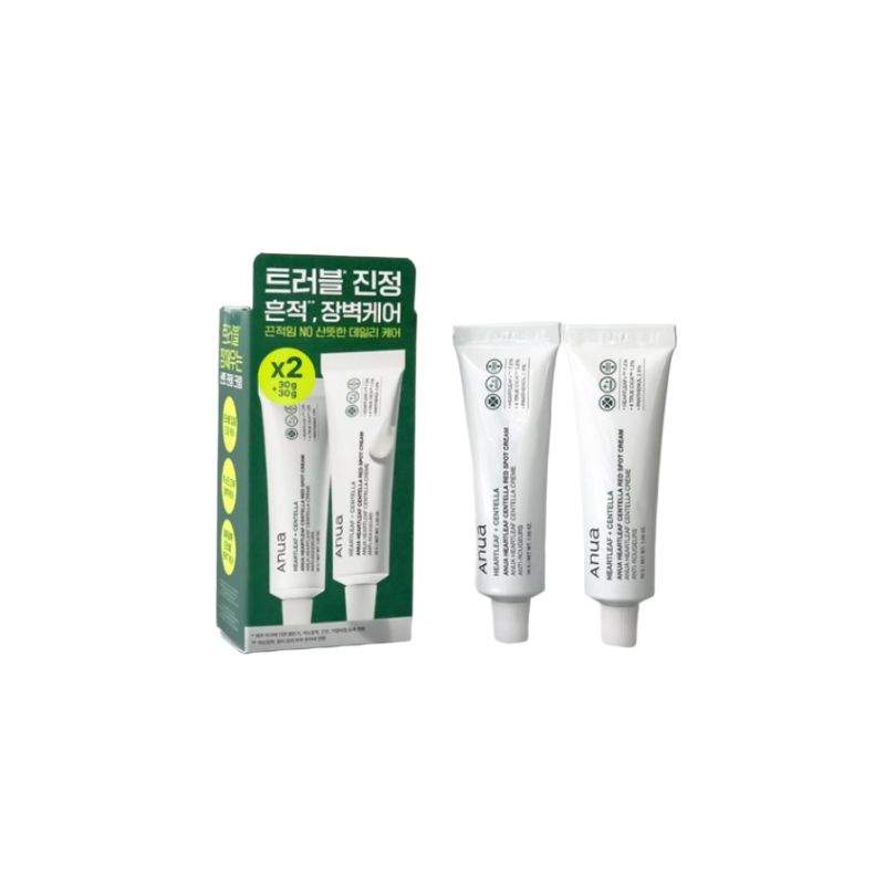 Anua Heartleaf Centella Red Spot Cream 30g Localized Relief Skin Barrier Balancing Care 2pcs Set