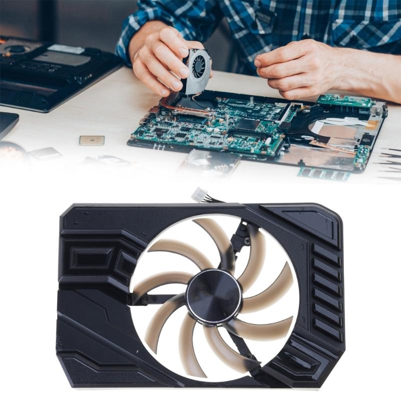 Graphics Card 85mm 4Pin Coolers Fan Replacement Accessories Graphics Card Cooling Fan for GTX1660 2060 StormX Computer