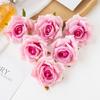100pz 10cm Fiori Artificiali all'Ingrosso per Scrapbooking Natale Decorazioni per la Casa Matrimonio Giardino Arco di Rose Testa di Seta Finta Scatola di Caramelle