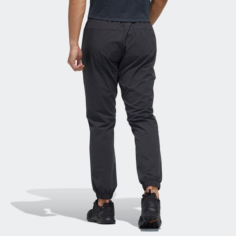 Adidas Outdoor Casual Tapered Jogger Pants Men Bottoms Black GN7341