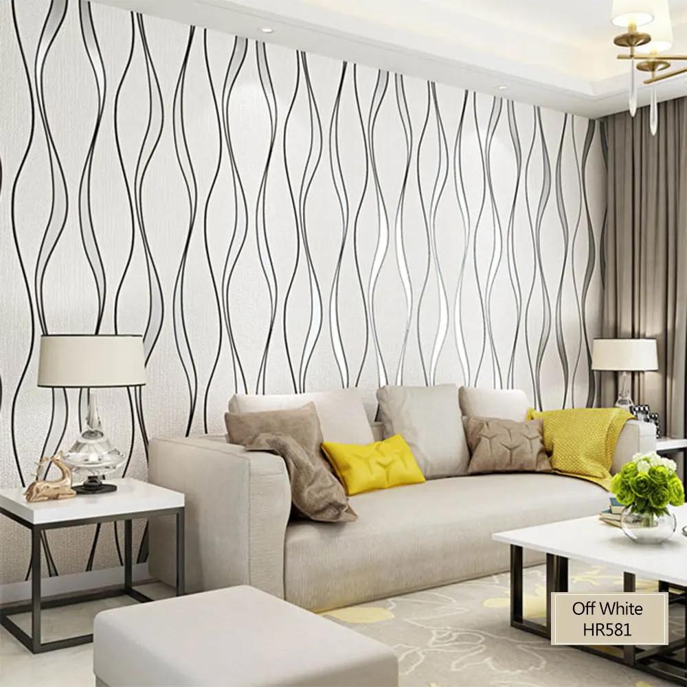 9.5 Meters Water Wave Pattern Non Woven Wallpapers Curved Imitation Deer Skin High Quality Home Ornament Wall Cover 3D