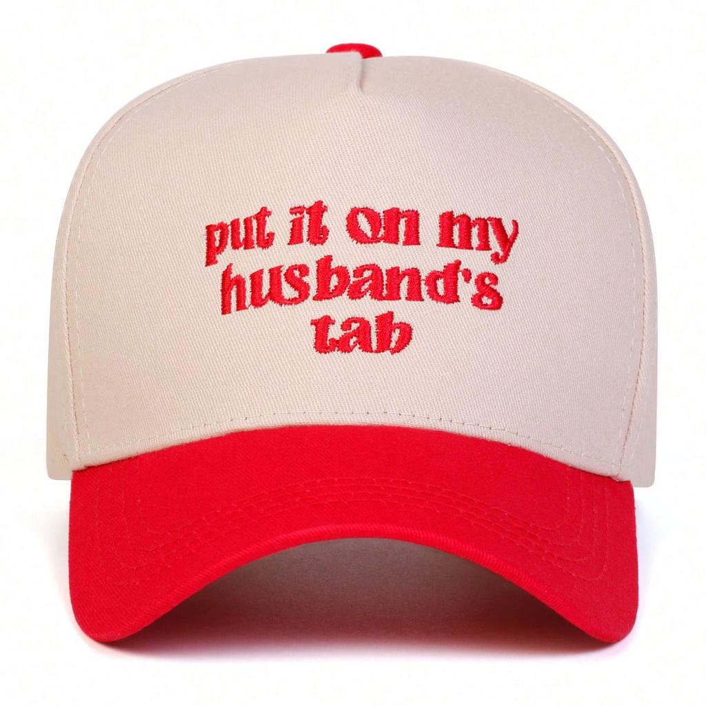 Menn Bokstav Brodert Baseballcaps Utendørs Justerbar Solkrem Fritidshatt Vår Høst Reise Turisme Strandferie