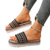 Plus Size Women's Shoes Modern Women's Slippers Platform Casual Slippers Women Mixed Colors Round Toe Flat with Shoes Women