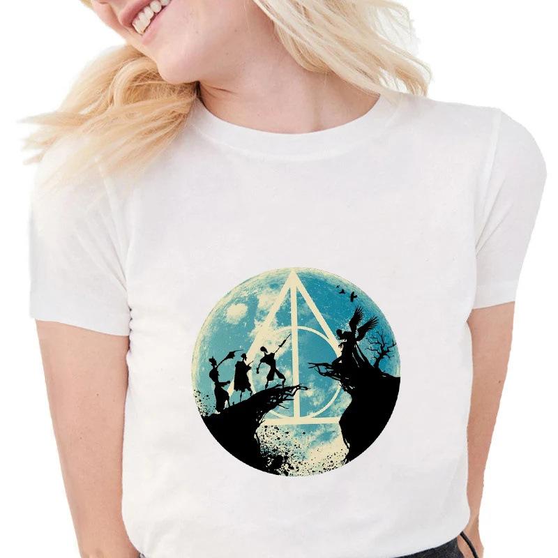 

Летний топ с круглым вырезом и принтом, модные повседневные милые женские футболки с короткими рукавами и белыми буквами 3XL