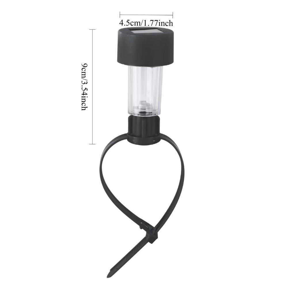6pcs with Zip Tie Pool Fence Light Solar Powered Garden Lighting New Solar Pool Light for Home Yard