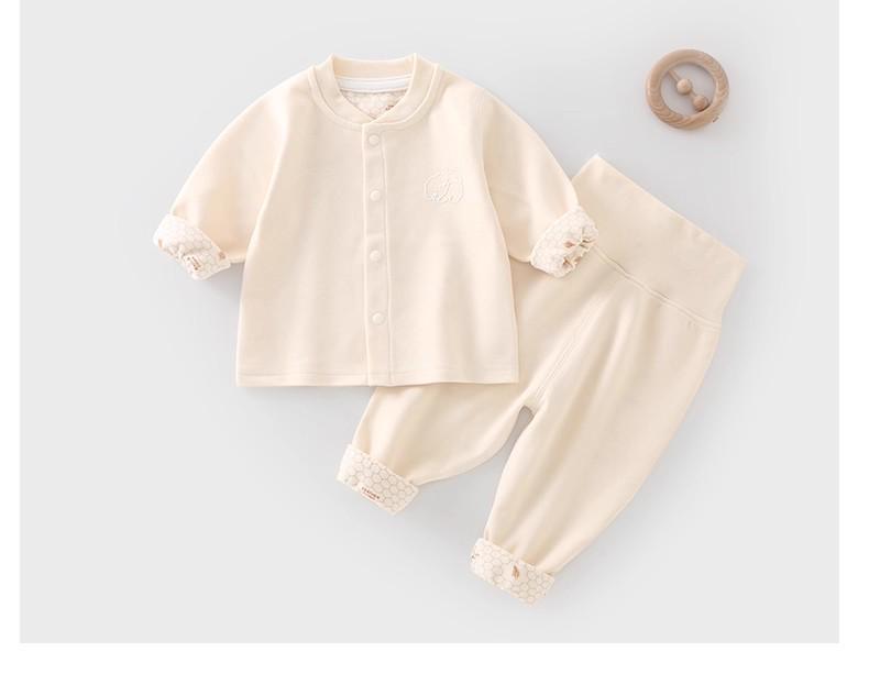 Baby Thermal Underwear Set: Cozy Top & High-Waist Bottoms for Autumn/Winter