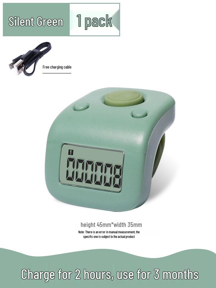 Rechargeable Bluetooth Smart Ring with Digital Counter