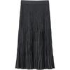 JUZUI Women's Elegant Pleated A-line Long Skirt
