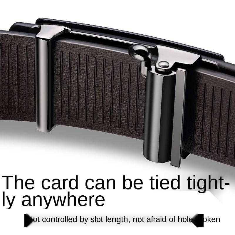 Paul  Belt Men Leather Automatic Buckle Belt Pure Cowhide Young People Casual Personality Korean Version of The Trend of The Trouser Belt