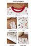Unisex Children's New Year Christmas Pajamas: 280g Wool Stretch Baby Warm Home Set