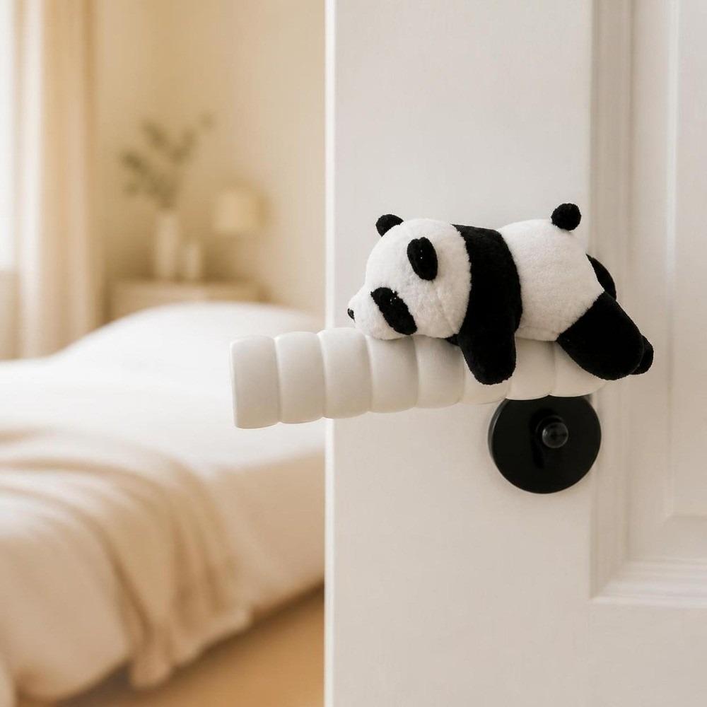 Love Heart Christmas Door Handle Covers Santa Claus Christmas Decorations Bathroom Door