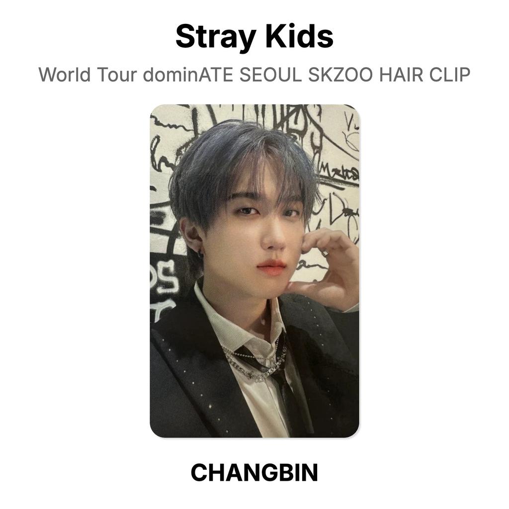 Stray Kids World Tour dominATE SEOUL SKZOO HAIR CLIP Official Photocard