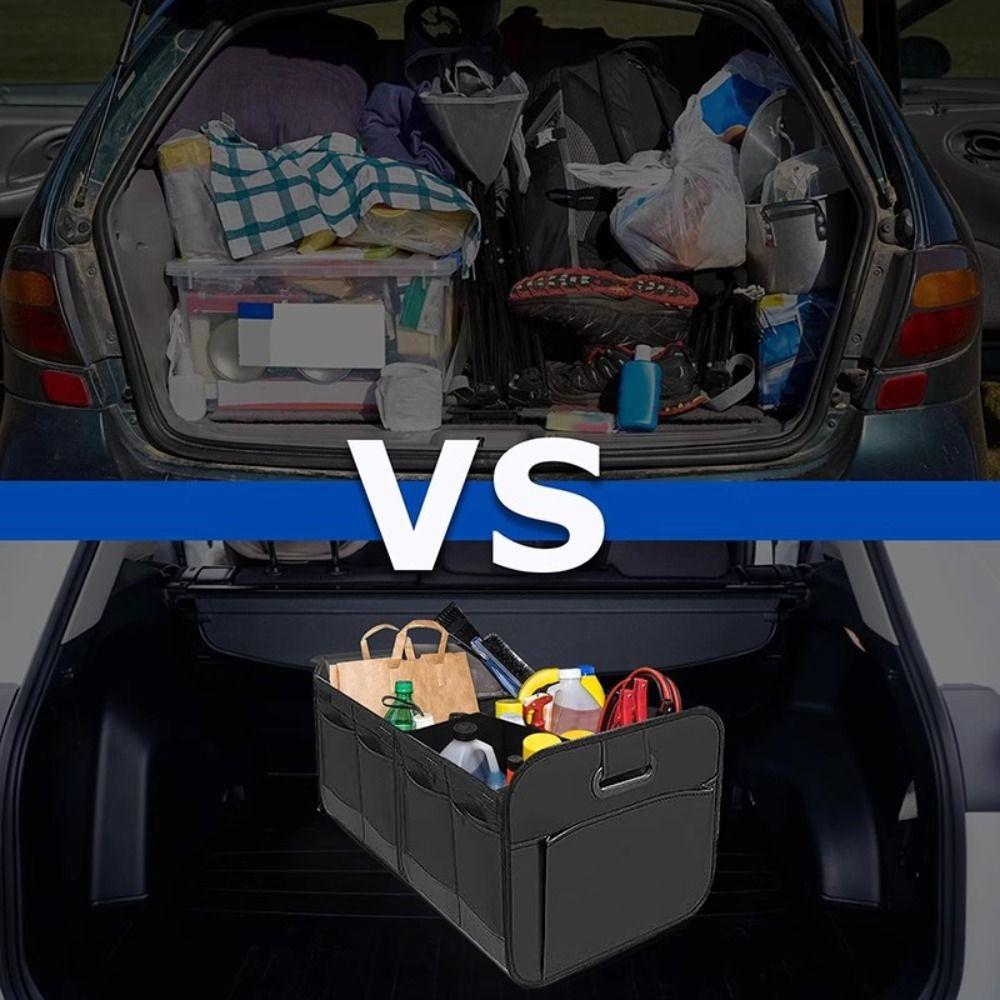 Collapsible Car Trunk Organizer Oxford Container Box Car Storage Organizer  Car Accessories