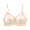 Women Seamless Wirefree Floral Print Comfortable Anti Sagging Push Up Bra
