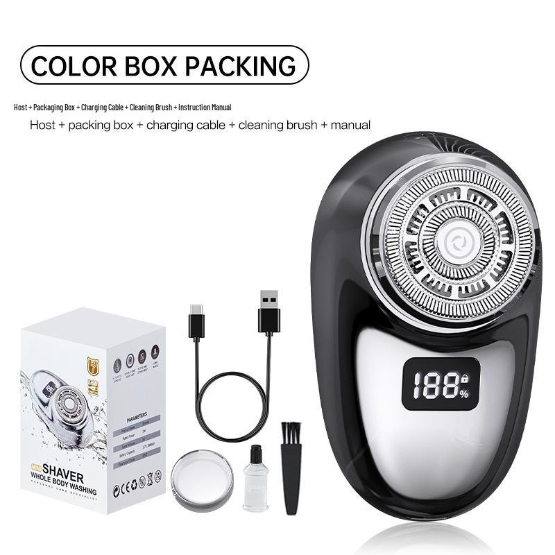 

Портативная мини-электробритва для путешествий для мужчин - Компактная стальная бритва с функцией зарядки