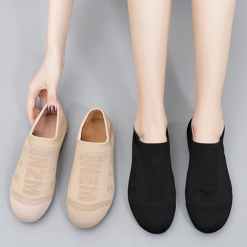 Women Jazz Latin Dance Shoes Ladies Ballroom Yoga Ballet Shoes Breathable Flying Mesh Flat Practice Modern Girls Dance Sneakers