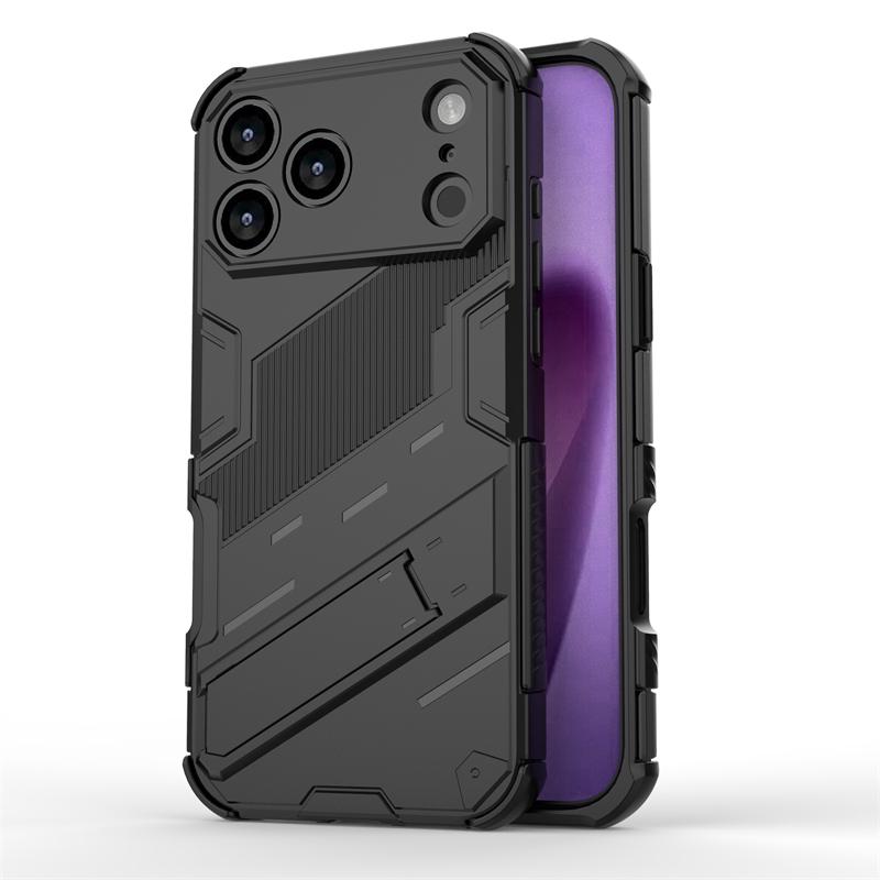 Phone Holder Case For iPhone 17 Pro Max Case Anti-knock Armor PC Back Cover For iPhone 17 Pro Max Case For iPhone 17 Pro 17 Air