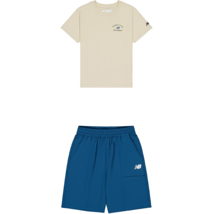 New Balance Grade School Casual Sportswear Crew Neck Moderate 2SE2S113-BL 150