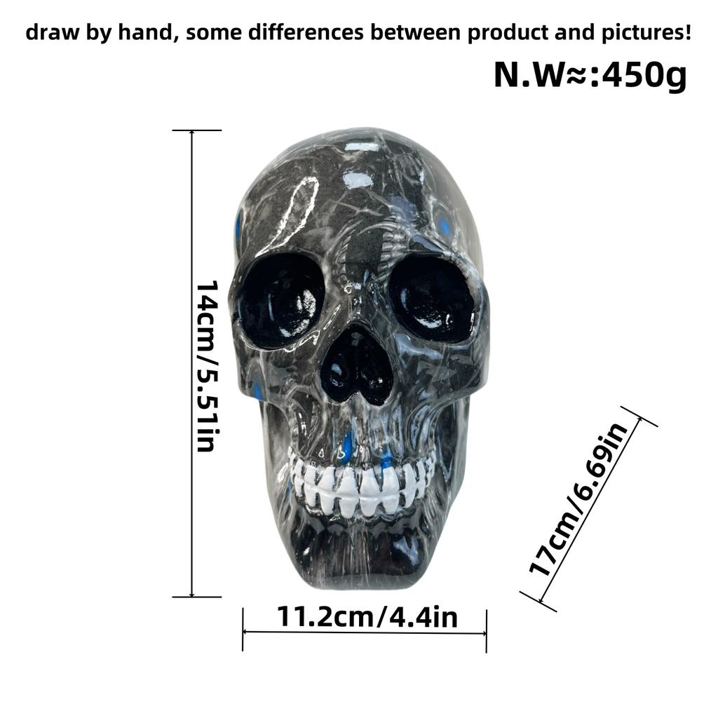 Latest Halloween Transfer Skull Top Ornaments Ghost Festival Halloween Party Decorations Resin Craft Ornaments Durable