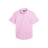 Polo Shirt Ss24 Striped Print Single-Breasted Casual Short Sleeve Rose Kids Shirts CWPOWOVY6820470-650