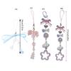 Keychain Lanyard String Star Heart Bowknot Phone Chain Lanyard Y2K Bowknot Charm
