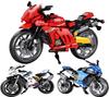 MOC City Technical Motorcycle Moto Car Model Building Blocks Racing Motobike Vehicles Bricks Toys for Kids Teenagers DIY Gifts