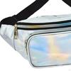 Waist Carry ,with Adjustable Strap, Resistant Shiny Chest Pocket Holographic for Cycling Women