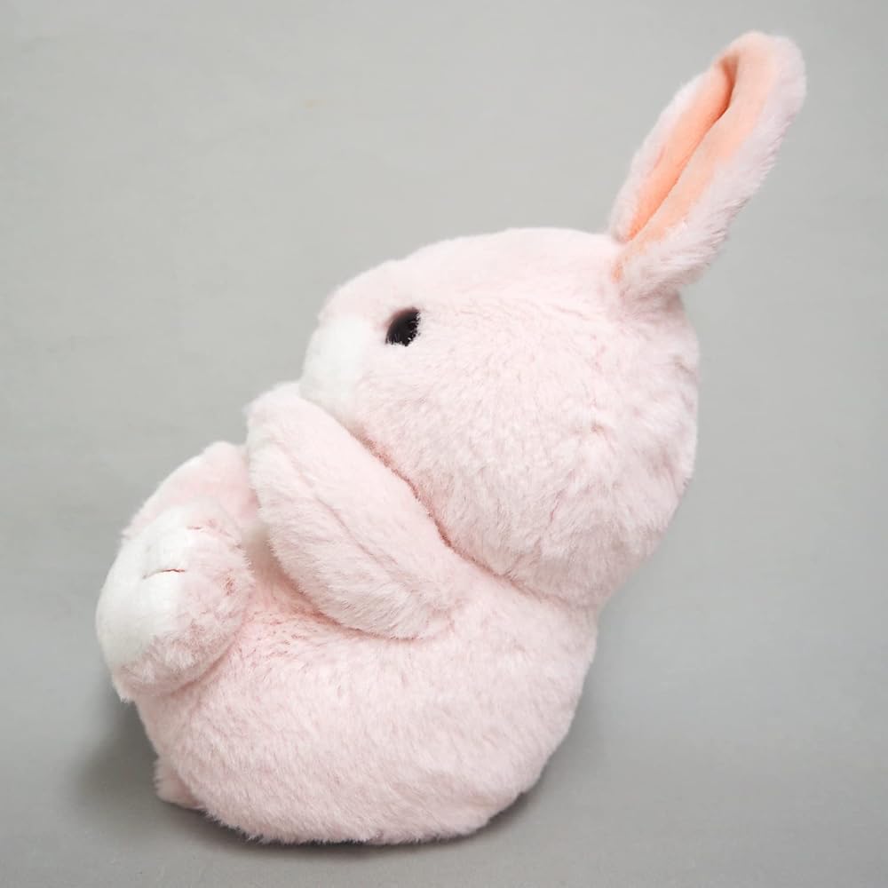 Sanei Boeki Original Kyuun Koro Rabbit Plush Toy 10cm x 12cm x 12cm Animal