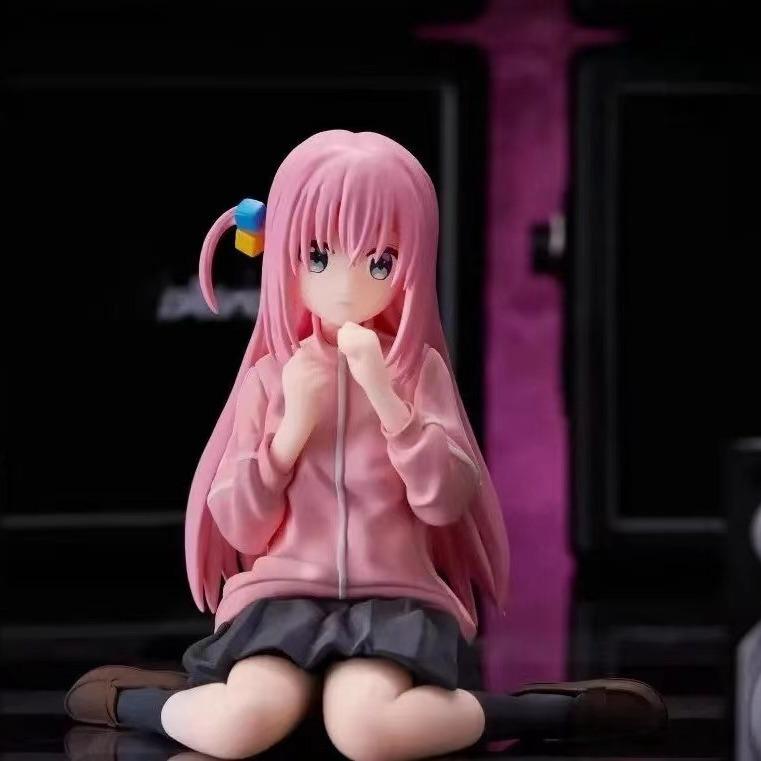 

8cm Bocchi the Rock Hitori Gotoh Anime Figure Kawaii Sitting Melancholy Girl Action Figures PVC Adult Collection Model Doll Toys