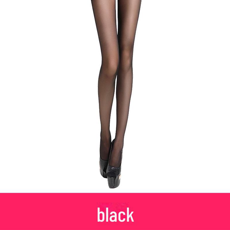 

Женские невидимые шелковые колготки Fenna 2D - тонкие носки для ходьбы на весну и лето 515-Black. One Size чёрный