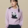Panda Soft Sweater  Purple  [seohyun Worn]