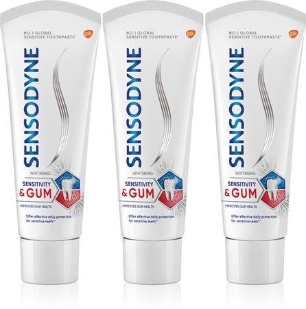 

Зубная паста Sensodyne Sensitivity & Gum Whitening отбеливание зубов и защита десен TU прозрачный