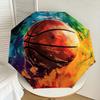 1pc Colorful Basketball Artwork Umbrella with Plastic Handle,Suitable for All Seasons Home Travel Outdoor UmbrellaDD265