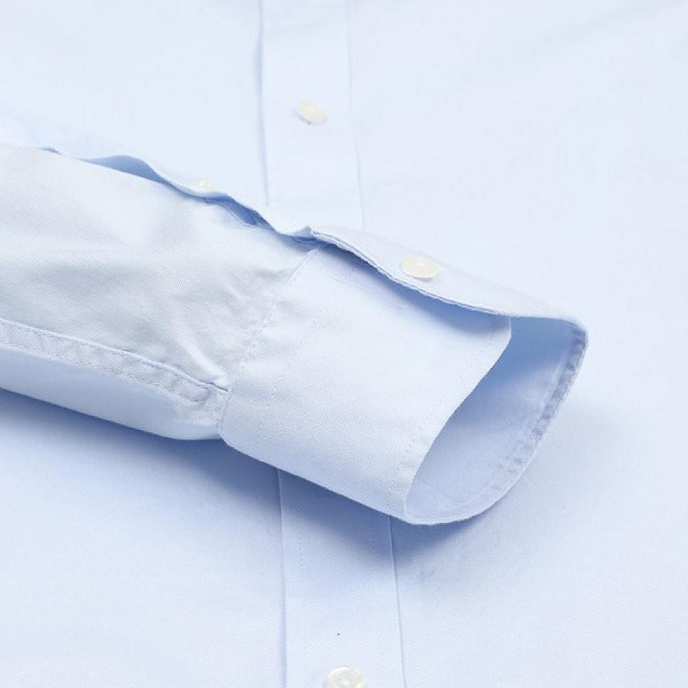 Vanbrough Twill Solid Semi Wide Classic Shirt Bzrsg1003 Bu