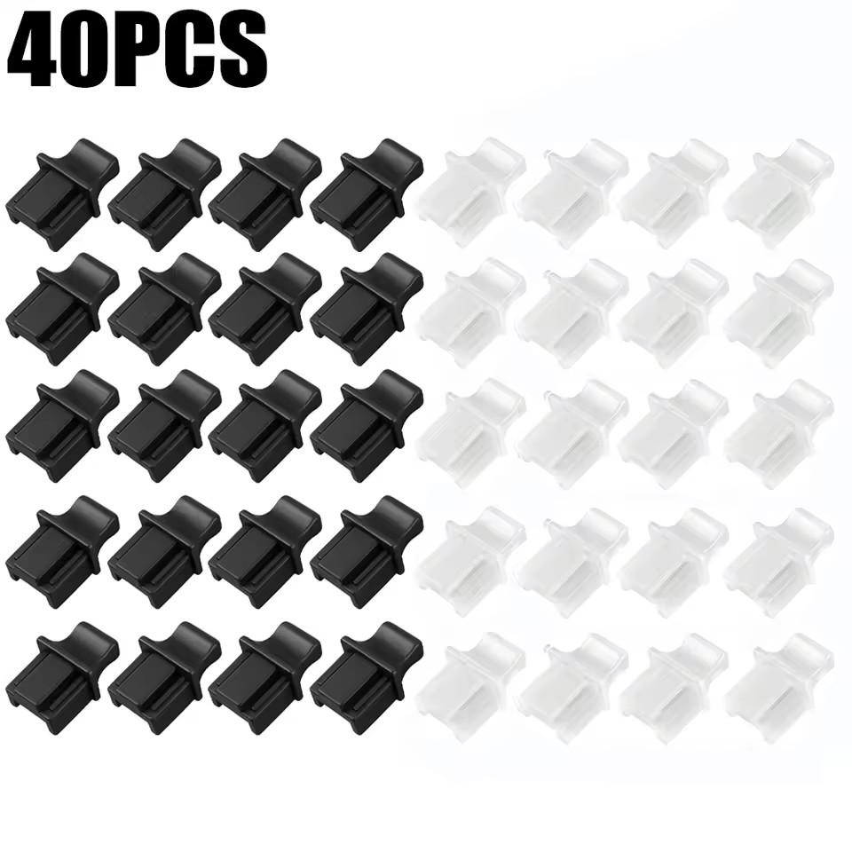 50/10PCS Silicone Stopper for Computer Router Switch Female Port Silicone Dust Plugs RJ45 Ethernet Hub Port RJ45 Protector Plug