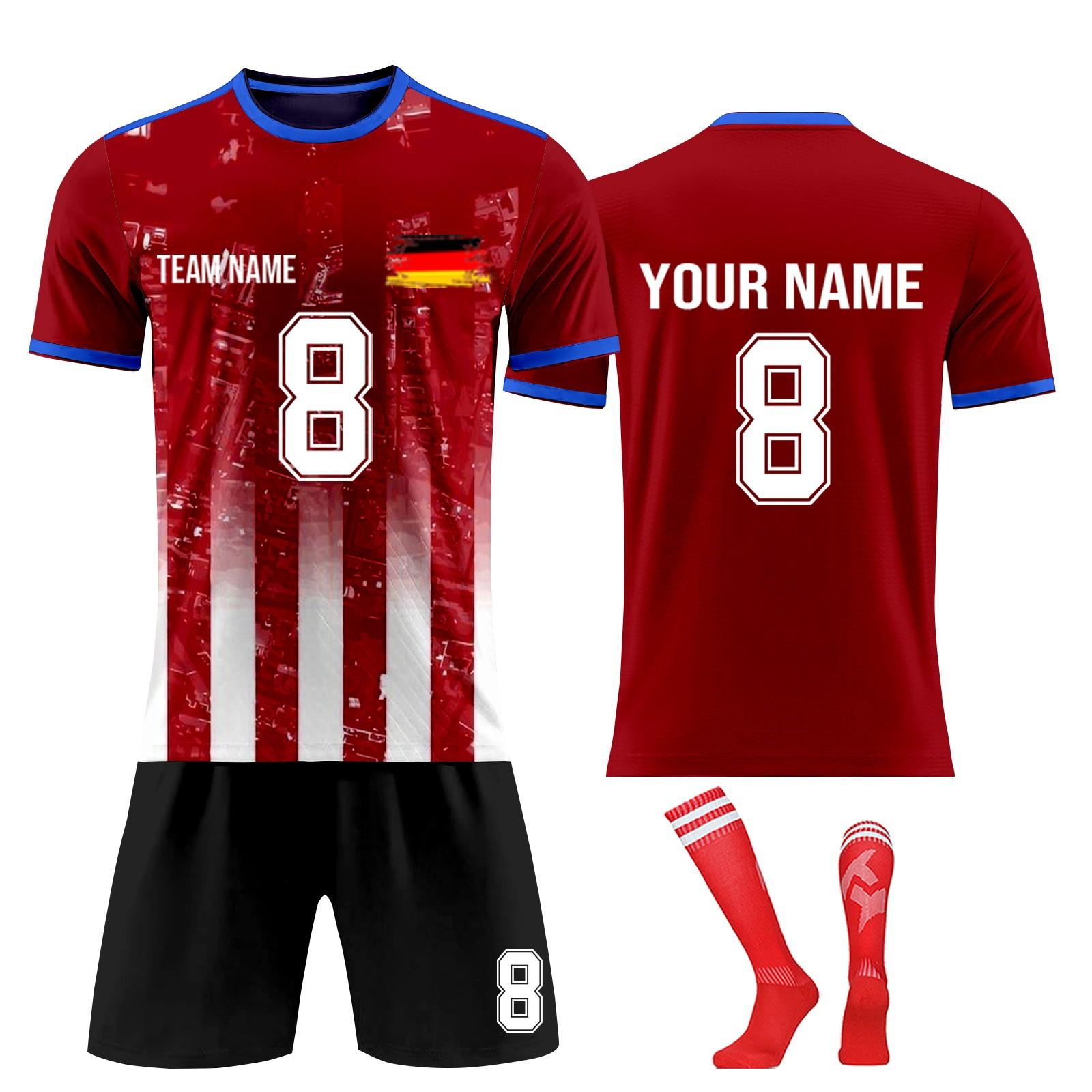 

Комплект персонализированных рубашек для мужчин и девочек с именем и номером, футбольные майки на заказ для мальчиков, тренировочный костюм XXXL