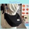 Stylish Korean Retro Canvas Bag Fashionable High Capacity Shoulder Bag With Zipper For Daily Use