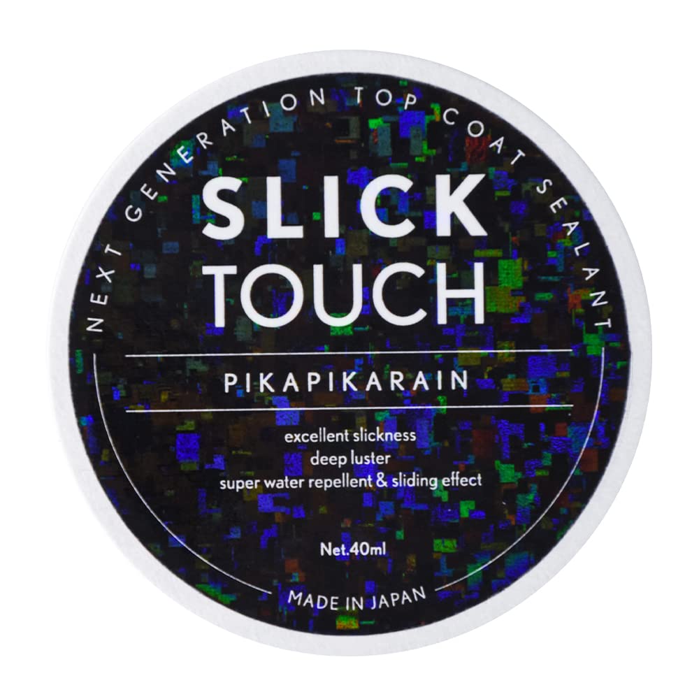 SLICK TOUCH Pika Pika Rain Topcoat Sealant Coating for Wax Cars, Glass-Based, Water-Slippery, Water-Repellent, Slick, Ultra-Glossy, High-Durability,