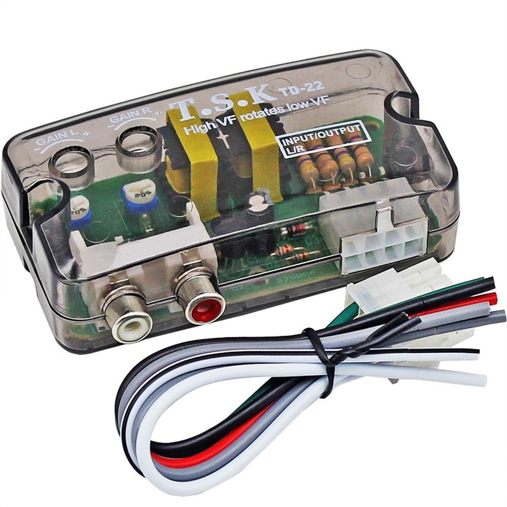 

For Car Stereo Line Level Adapter Audio Converter Car Audio Setup 8.55*4.55*2.90cm Add Subwoofer To Car Stereo China Mainland