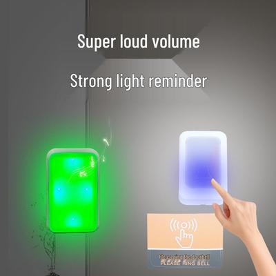 Wireless Flash Doorbell for Deaf & Elderly: Sound, Light, Mute Options, Strong Alert for Service Reminder
