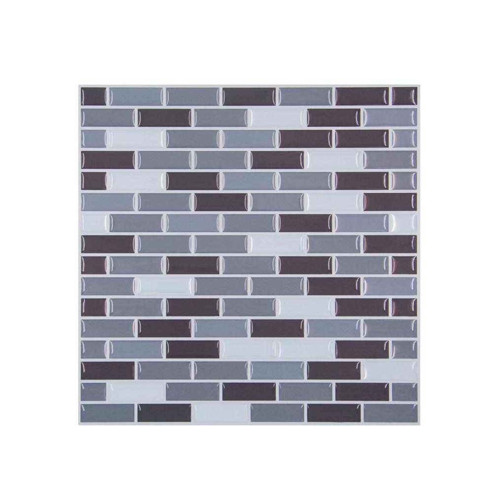 3D Mosaic Wall Sticker Self-adhesive Wallpaper for Kitchen and Bathroom Ceramic Tile Imitation Glass