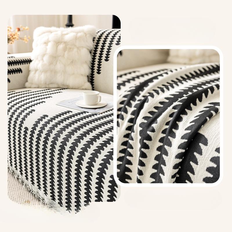 Leichter Luxus Chenille Sofabezug Stoff Vier Jahreszeiten Universal Sofa Handtuch Kratzfest Doppelseitig Verfügbar Hochwertiges Sofakissen