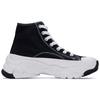 MLB Chunky High New York Yanker Anti-Slip Wear-Resistant High-Top Canvas Shoes Unisex Black Sneakers 32SHU1111-50L