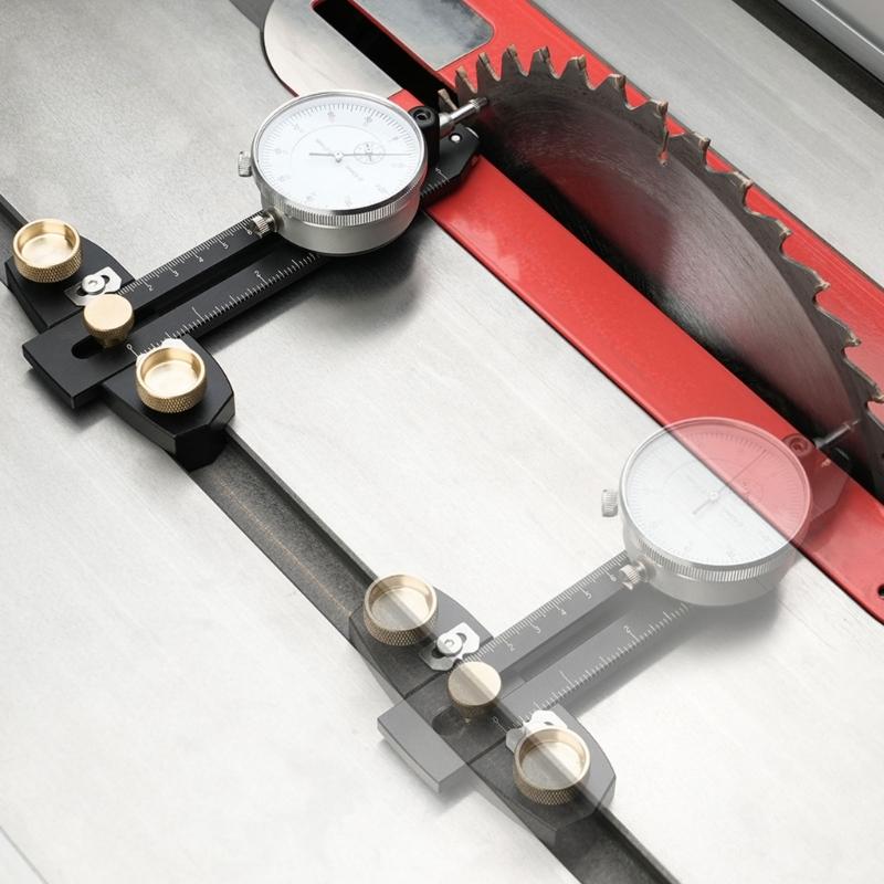 MachineryAlignment System with Dial Indicator,Aluminum Precisions Dial Indicator Quick Adjustment Setups Table Saw Gauges